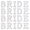 Rhinestone with Plastic Pearl Cloth Embroidery Sew on Appliques PATC-WH0008-142E-1