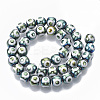 Electroplate Glass Beads Strands EGLA-T012-02-8MM-2