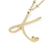 304 Stainless Steel Pendant Necklaces NJEW-H029-02G-K-1