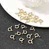 SHEGRACE Brass Spring Ring Clasps XGR0017G-46G-4