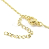 Brass Micro Pave Clear Cubic Zirconia Pendant Necklaces NJEW-Z032-01A-3