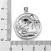 Brass Micro Pave Cubic Zirconia Pendants KK-K354-09B-P-3