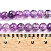 Baking Paint Crackle Glass Bead Strands DGLA-R053-04P-A-4