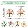 5Pcs 5 Styles Transparent Clear Epoxy Resin Pendants RESI-YW0004-21-2