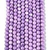 Ombre Effect Dyed Electroplate Opaque Glass Beads Strands EGLA-Q130-01A-13-2