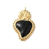 Rack Plating Brass Enamel Pendants KK-G504-25B-04-1