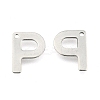 Tarnish Resistant 304 Stainless Steel Letter Charms LS-STAS-O072-P-1