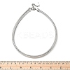 12MM 304 Stainless Steel Flat Snake Chain Necklaces for Women LS-NJEW-U049-01P-5