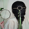 2Pcs 2 Colors Alloy Half-coiled Hairpin PHAR-LP0002-33-3