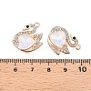 Alloy Glass Pendants PALLOY-N176-73KCG-01-3