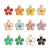 72Pcs 12 Colors Eco-Friendly Zinc Alloy Pendants FIND-CD0001-20-1