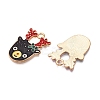 Christmas Theme Alloy Enamel Pendants ENAM-T020-10D-1