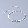 Nylon Thread Braided Beads Bracelets BJEW-JB04346-10-1