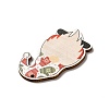 Christmas Single Face Printed Wood Big Pendants WOOD-H102-01A-4