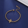 Witch Knot 304 Stainless Steel Link Bracelets FS-WG5CE25-02-2