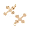 Brass Micro Pave Cubic Zirconia Pendants KK-L223-007G-2