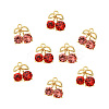 20Pcs 2 Colors Alloy Rhinestone Pendants ALRI-CJ0001-08-8