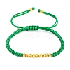 Polyester Cord Braided Bead Bracelets for Women BJEW-L698-01G-05-4