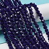 Opaque Glass Beads Stands EGLA-A035-P6mm-D09-2