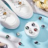 12Pcs 6 Colors Heart Acrylic with Plastic Ornament Accessories DIY-FG0006-56-5