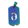 Ion Plating(IP) 304 Stainless Steel Pendants STAS-O127-A06-2