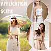 Handmade Weaving Cotton Waist Chain Belts for Women Ladies Dress AJEW-WH20017-73C-4