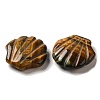 Natural Tiger Eye Carved Healing Shell Figurines G-K353-03D-2