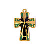 304 Stainless Steel Enamel Pendants STAS-OY006-27G-1