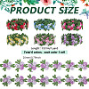 6 Yards 6 Colors Polyester Flower Embroidery Lace Trim Ribbon OCOR-PH0006-96-2