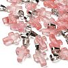 Cherry Quartz Glass Pendants G-Z067-04P-04-1