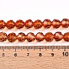 Baking Paint Transparent Glass Beads X1-DGLA-A035-T8mm-A04-5