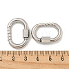 Non-Tarnish 304 Stainless Steel Screw Carabiner Lock Charms LS-STAS-C092-08P-3