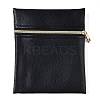 Imitation Leather Jewelry Storage Zipper Bags ABAG-G016-01D-05-1