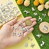 50Pcs 10 Styles Tibetan Style Alloy Dog Charms FIND-YW0004-83-5