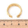 304 Stainless Steel Open Cuff Rings for Women RJEW-K309-23G-5