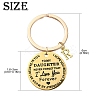 Valentine's Day Brass & 201 Stainless Steel Keychain KEYC-YW00097-01-3