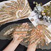 2Pcs 2 Styles Polyester Embroidery Sew on Appliques DIY-CY0001-02A-02-3