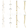 8Pcs 4 Style Brass Big Pendants KK-FH0005-88-1