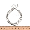 304 Stainless Steel Beads Multi-strand Bracelets BJEW-K287-01P-5