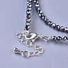 Natural & Synthetic Mixed Gemstone Beaded Necklaces NJEW-K114-B-AM-4