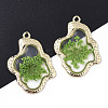 Epoxy Resin Pendants RESI-T045-028B-1