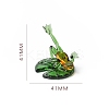 Glass Yoga Frog Figurines Statues for Home Office Desktop Decoration PW-WG71276-02-1