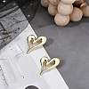 2Pcs Alloy Heart Brooch Pin JEWB-CP0001-60-4