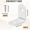 20 Sets 304 Stainless Steel Floating Shelf Brackets DIY-CP0012-49A-2