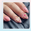 60Pcs 10 Colors Plating Acrylic Cabochons MRMJ-SC0001-46-5