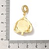 Rack Plating Brass Micro Pave Clear Cubic Zirconia European Dangle Charms KK-G504-26G-01-3