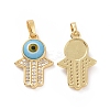 Brass Micro Pave Cubic Zirconia Pendants ZIRC-F136-02G-02-1
