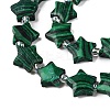 Dyed Synthetic Malachite Beads Strands G-T138-191-3
