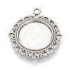 Tibetan Style Alloy Pendant Cabochon Settings LS-TIBE-T003-08AS-NR-1