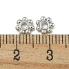 Rack Plating Zinc Alloy Spacer Beads FIND-T071-04P-3
